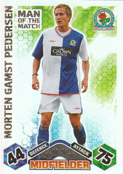 Morten Gamst Pedersen Blackburn Rovers 2009/10 Topps Match Attax Man of the Match #373